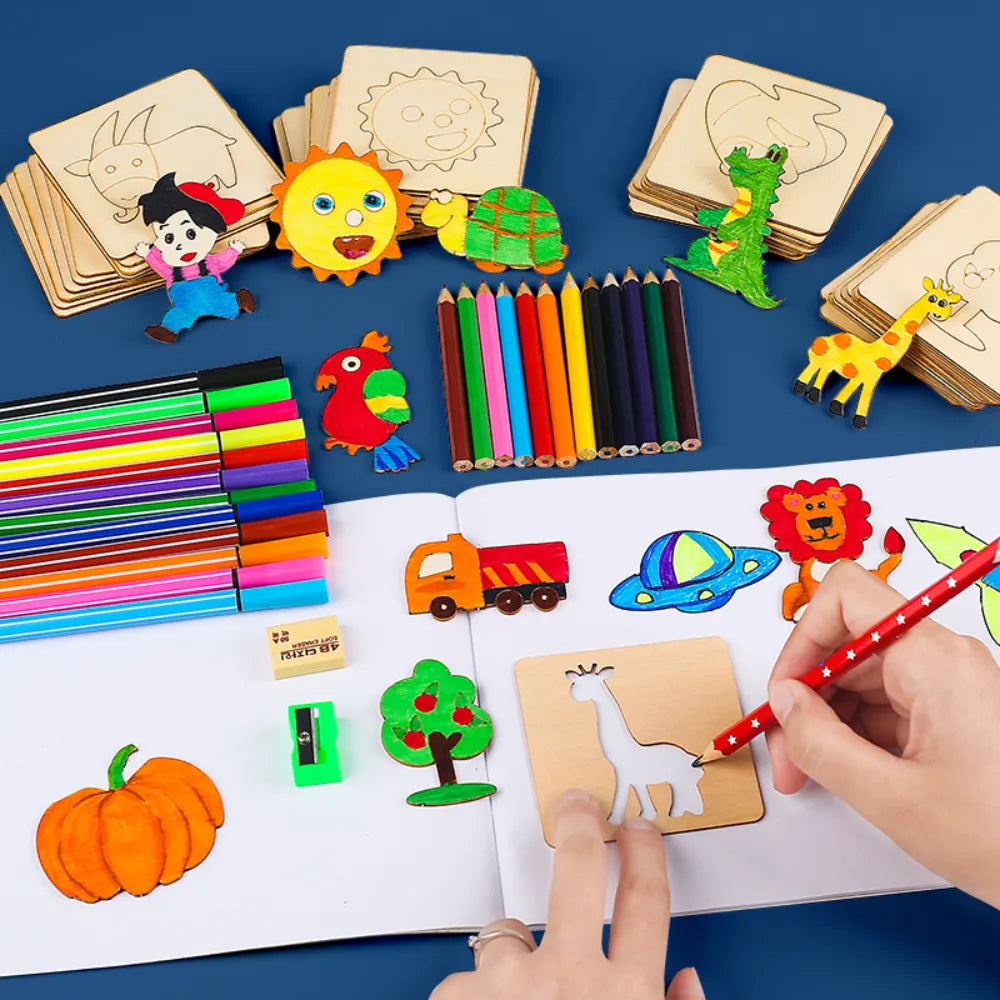 Timba - Montessori Zeichen-Set aus Holz