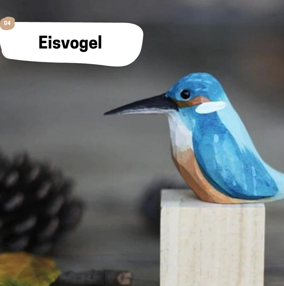 Timba - Handgefertigte Holzvögel