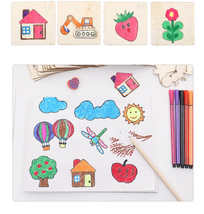 Timba - Montessori Zeichen-Set aus Holz