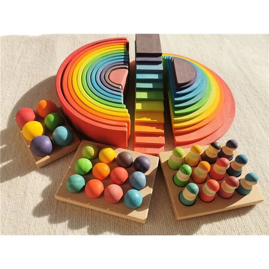 Timba - Regenbogen Holzblocks