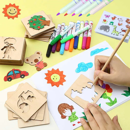 Timba - Montessori Zeichen-Set aus Holz