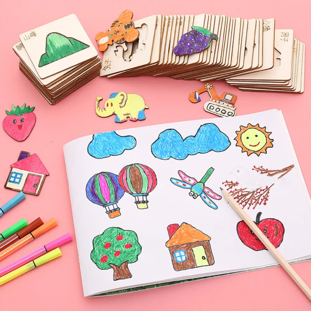 Timba - Montessori Zeichen-Set aus Holz